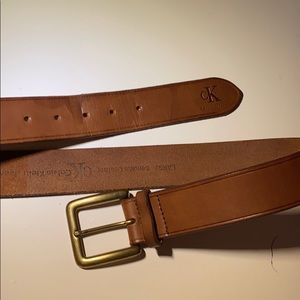 calvin klein leather belt